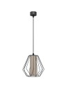 Shilo Lampa wisząca Alkaza - Czarna-platyna mat (193 mm) 5023