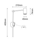 Kinkiety - Shilo Kinkiet Dakata K - Czarny 4490 - product 2
