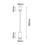 Lampy wiszące - Shilo Lampa wisząca Dakata 1 - Czarna 5632 - product 2