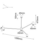 Lampy wiszące industrialne - Shilo Lampa wisząca Dakata 3 - Czarna 5648 - product 2
