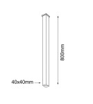 Lampy sufitowe downlighty - tuby - Shilo Plafon Doha - Czarny IP44 (800 mm) 8076 - product 2