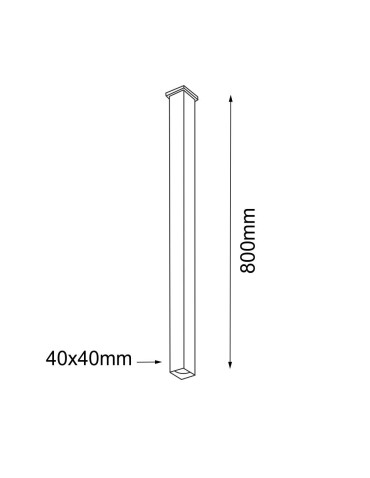Shilo Plafon Doha - Czarny IP44 (800 mm) 8076 - produkt 2
