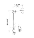 Shilo Kinkiet Furano L - Czarny (940 mm) 4035 Shilo Kinkiet Furano L - Czarny (940 mm) 4035