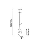 Shilo Kinkiet Furano I - Czarny (680 mm) 4036 Shilo Kinkiet Furano I - Czarny (680 mm) 4036
