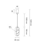 Shilo Lampa wisząca Furoku 1 - Czarna 4000K 8537 Shilo Lampa wisząca Furoku 1 - Czarna 4000K 8537