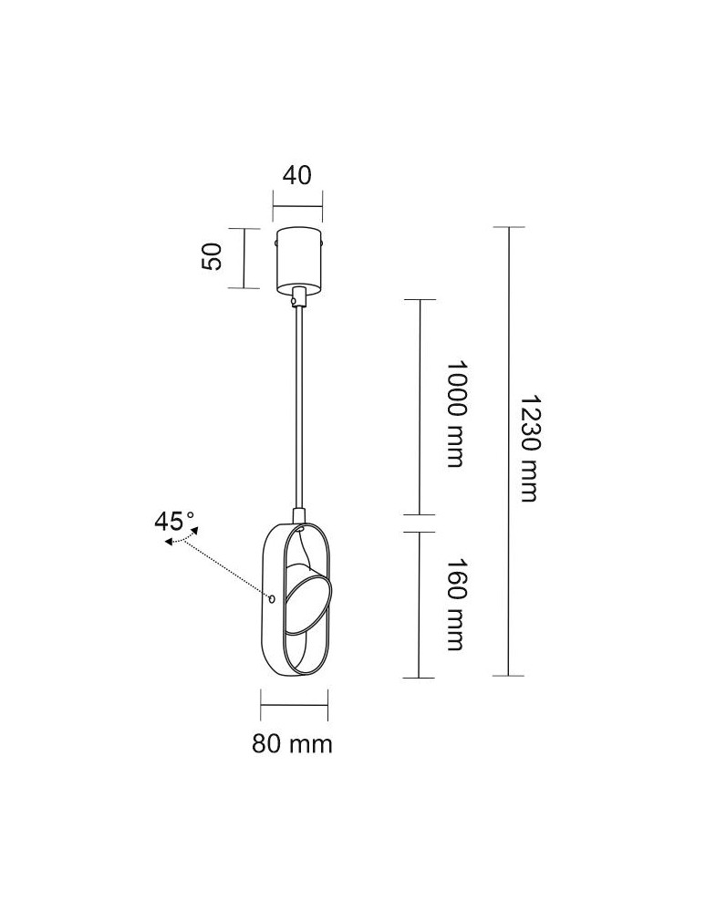 Shilo Lampa wisząca Furoku 1 - Czarna 4000K 8537 Shilo Lampa wisząca Furoku 1 - Czarna 4000K 8537