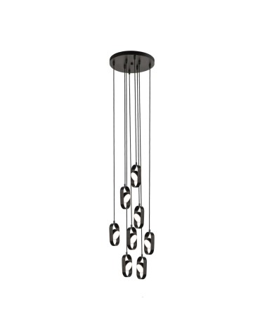 Shilo Lampa wisząca Furoku 8 - Czarna 4000K 8539