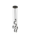 Shilo Lampa wisząca Furoku 8 - Czarna 4000K 8539