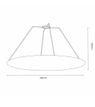 Pozostałe akcesoria - Shilo Przesłona blenda do lampy wiszącej Gandra 5055 - product 2