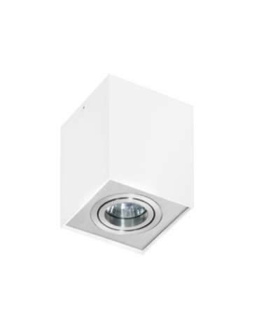 Azzardo ELOY 1 WHITE/ALUMINIUM 1xGU10 Natynkowa Aluminium AZ0872