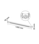 Lampy natynkowe belki - Shilo Plafon Hakoda - Czarny (1300 mm) 3000K 1956 - product 2