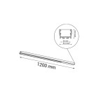Shilo Plafon Hiate Line - Czarny (1200 mm) 3000K 1808 Shilo Plafon Hiate Line - Czarny (1200 mm) 3000K 1808