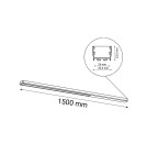 Shilo Plafon Hiate Line - Czarny (1500 mm) 4000K 1814 Shilo Plafon Hiate Line - Czarny (1500 mm) 4000K 1814