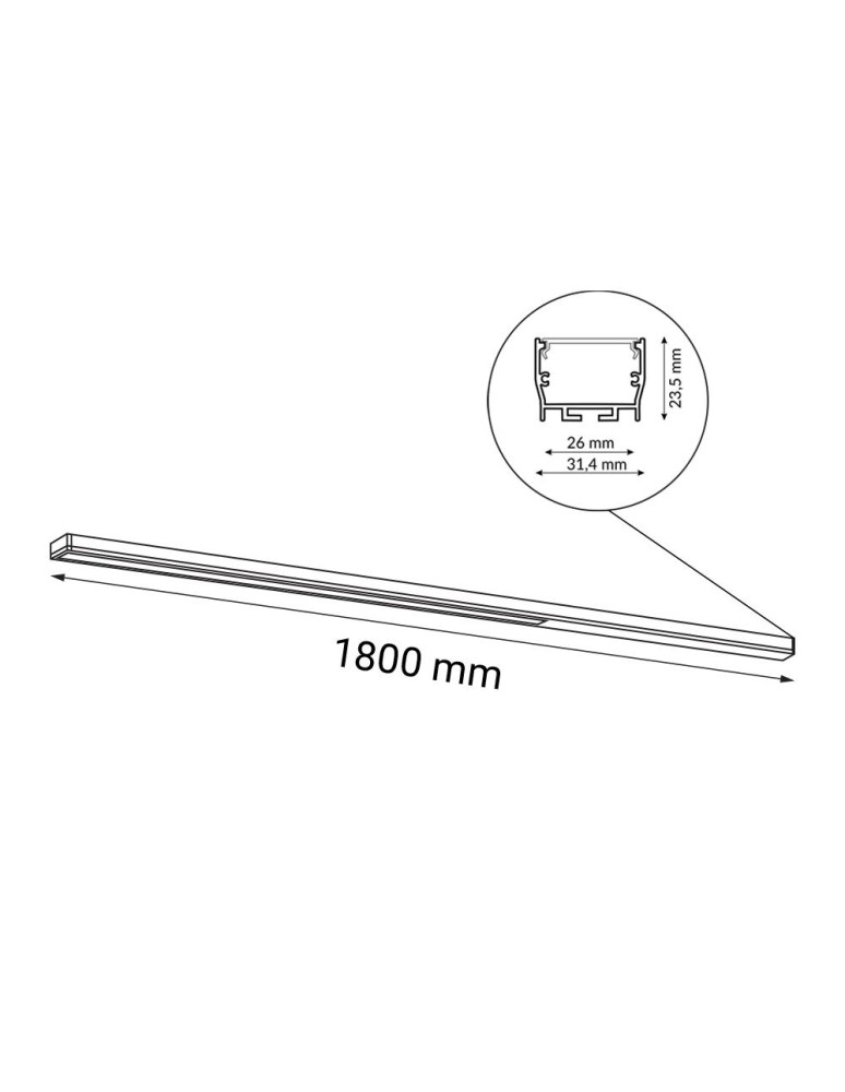 Shilo Plafon Hiate Line - Biały (1800 mm) 4000K 1819 Shilo Plafon Hiate Line - Biały (1800 mm) 4000K 1819