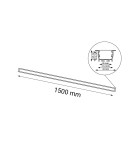 Lampy podtynkowe liniowe - Shilo Lampa wpuszczana Hiate Line - Czarna (1500 mm) 3000K 1832 - product 2