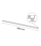 Lampy podtynkowe liniowe - Shilo Lampa wpuszczana Hiate Line - Biała (1800 mm) 3000K 1837 - product 2