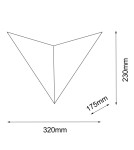 Kinkiety - Shilo Kinkiet Hino 2 - Czarny (230 mm) 4038 - product 2