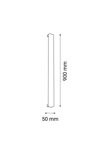 Shilo Kinkiet Hoso 90 - Czarny (900 mm) 4000K 4014 - produkt 2