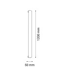 Kinkiety - Shilo Kinkiet Hoso 120 - Czarny (1200 mm) 3000K 4015 - product 2
