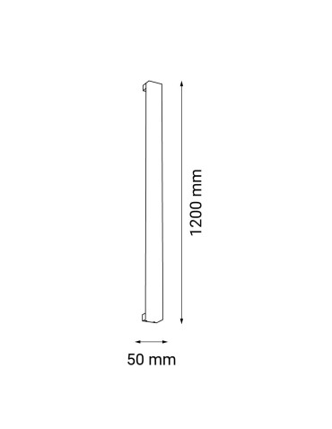Shilo Kinkiet Hoso 120 - Czarny (1200 mm) 3000K 4015 - produkt 2