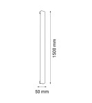 Shilo Kinkiet Hoso 150 - Czarny (1500 mm) 3000K 4017 Shilo Kinkiet Hoso 150 - Czarny (1500 mm) 3000K 4017