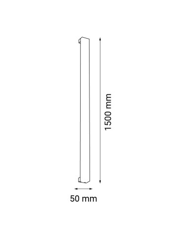 Shilo Kinkiet Hoso 150 - Czarny (1500 mm) 3000K 4017 - produkt 2