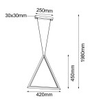 Shilo Lampa wisząca Ikuna A - Czarna (420 mm) 3000K 5076 Shilo Lampa wisząca Ikuna A - Czarna (420 mm) 3000K 5076
