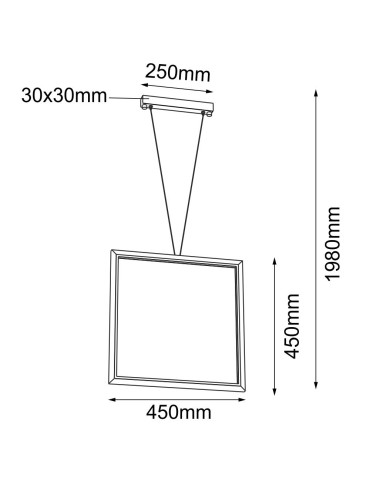 Shilo Lampa wisząca Ikuna - Czarna (450 mm) 4000K 5079 - produkt 2