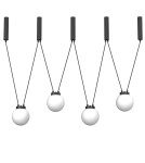 Lampy wiszące - Shilo Lampa wisząca iO 4 mini - Czarna (1200 mm) 5072 - product 1