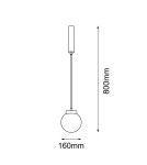Lampy wiszące - Shilo Lampa wisząca iO 1 mini - Czarna (160 mm) 5073 - product 2