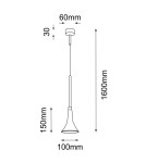 Shilo Lampa wisząca Kanzaki 1 - Czarna (100 mm) 4000K 8531 Shilo Lampa wisząca Kanzaki 1 - Czarna (100 mm) 4000K 8531