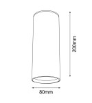 Oprawy sufitowe okrągłe - Shilo Plafon Kobe - Czarny (200 mm) 1082 - product 2