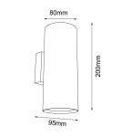 Shilo Kinkiet Kobe K - Czarny (200 mm) 4041 Shilo Kinkiet Kobe K - Czarny (200 mm) 4041
