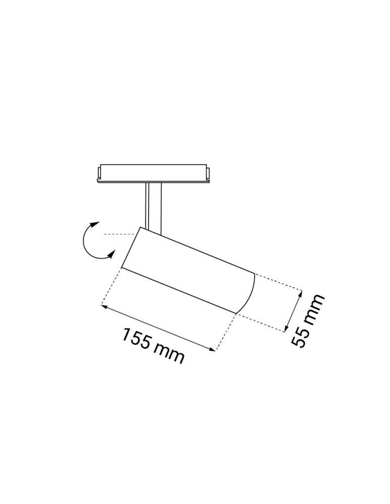 Shilo Spot magnetyczny Komassa (system Komatsu) - Biały - 48V 15W 1200lm (55 mm) 3000K 6625 Shilo Spot magnetyczny Komassa (system Komatsu) - Biały - 48V 15W 1200lm (55 mm) 3000K 6625