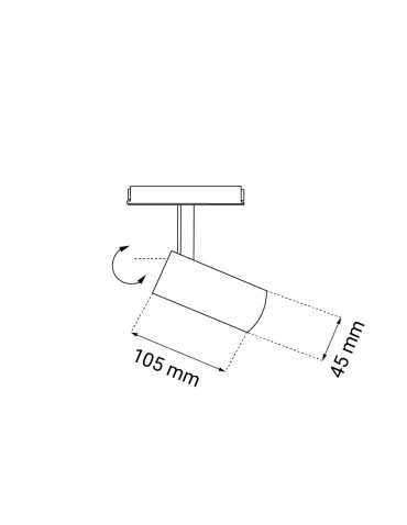 Shilo Spot magnetyczny Komassa (system Komatsu) - Czarny - 48V 7W 560lm (45 mm) 4000K 6641 - produkt 2