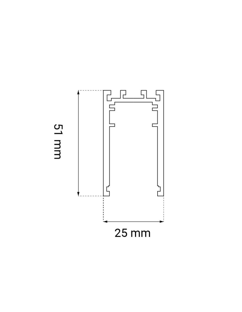 Szyny magnetyczne - Shilo Szynoprzewód magnetyczny natynkowy Komatsu 48V - Czarny (1 m) 6505 - product kolory-swiatla.pl 2