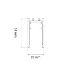Szyny magnetyczne - Shilo Szynoprzewód magnetyczny natynkowy Komatsu 48V - Biały (2 m) 6506 - product 2
