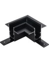 Shilo Łącznik L podtynkowy szynoprzewodu magnetycznego Komatsu 48V - Czarny 6509