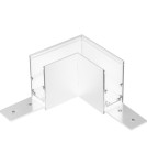 Akcesoria do szynoprzewodów magnetycznych - Shilo Łącznik L natynkowy szynoprzewodu magnetycznego Komatsu 48V - Biały 6516 - product 1