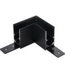 Akcesoria do szynoprzewodów magnetycznych - Shilo Łącznik L natynkowy szynoprzewodu magnetycznego Komatsu 48V - Czarny 6517 - product 1