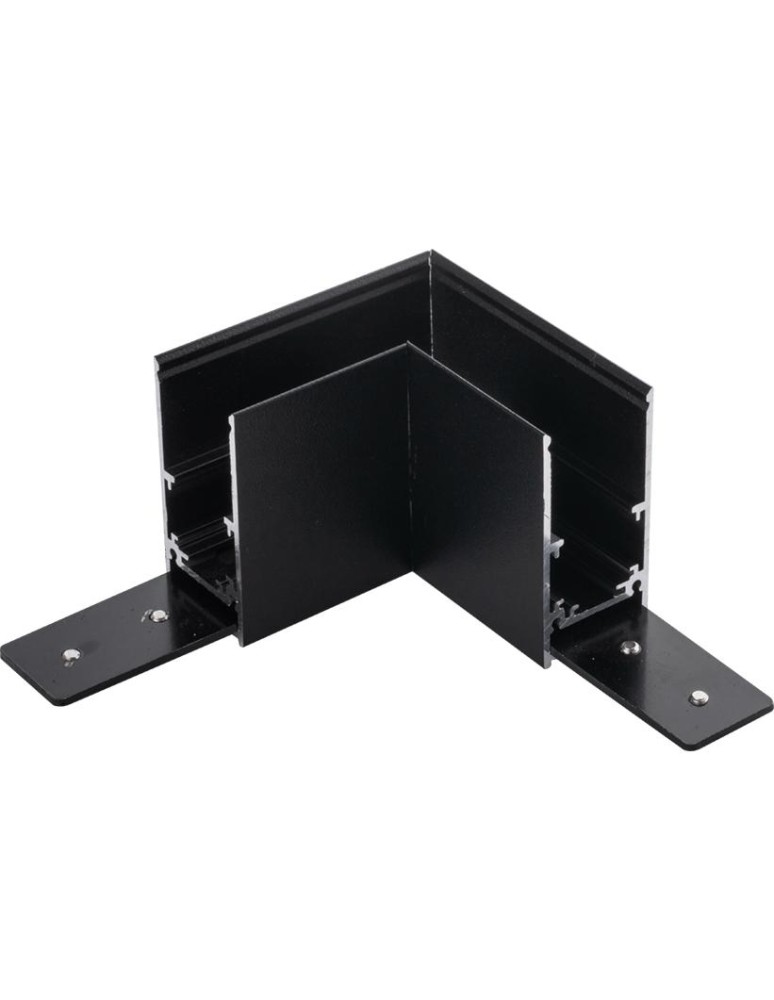Shilo Łącznik L natynkowy szynoprzewodu magnetycznego Komatsu 48V - Czarny 6517