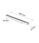 Lampy do szyn magnetycznych - Shilo Spot magnetyczny Komatsu dot - Czarny (440 mm) 48V 24W 1920lm 3000K 6564 - product 2