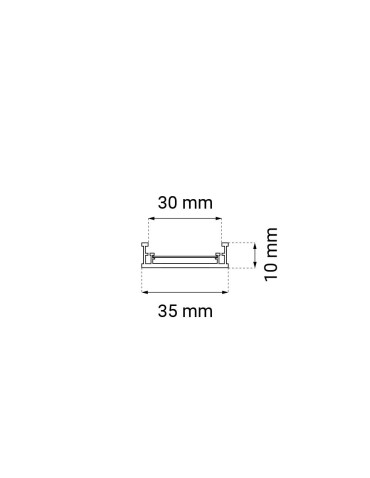 Shilo Szynoprzewód magnetyczny natynkowy Komatsu Slim 48V - Czarny (2 m) 6041 - produkt 2
