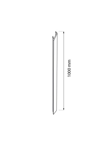 Shilo Pokrywa szynoprzewodu Komatsu Slim - Czarna (1000 mm) 6045 - produkt 2