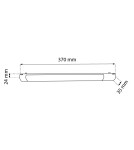 Lampy do szyn magnetycznych - Shilo Spot magnetyczny Komatsu Slim - Czarny - 48V 12W 960lm (370 mm) 3000K 6049 - product 2