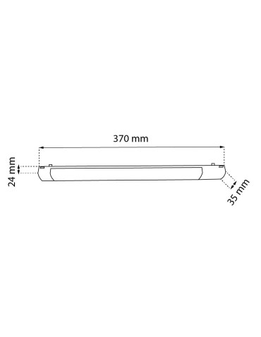 Shilo Spot magnetyczny Komatsu Slim - Czarny - 48V 12W 960lm (370 mm) 3000K 6049 - produkt 2