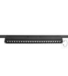 Lampy do szyn magnetycznych - Shilo Spot magnetyczny Komatsu Slim dot move - Czarny - 48V 24W 1920lm (452 mm) 3000K 6061 - product 1