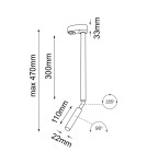 Lampy do szynoprzewodów 3 fazowych - Shilo Spot Kosame T R - Złoty - Szynoprzewód 3F 230V 6068 - product 2