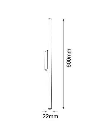 Shilo Kinkiet Kosame K - Czarny (600 mm) 4488 - produkt 2