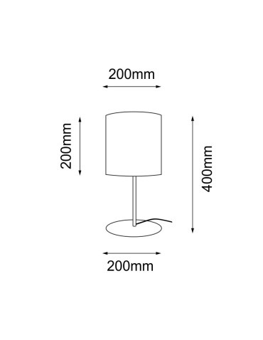 Shilo Lampa stołowa Lamego G - Szara (400 mm) 2028 - produkt 2